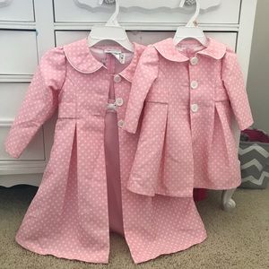 Pair of matching 12mo and 4T Dresses